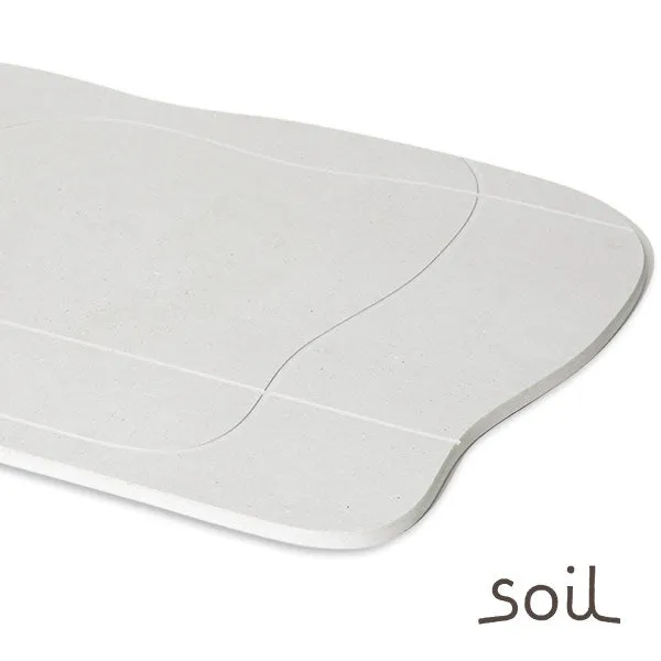 珪藻土バスマット「ソイル soil」aqua