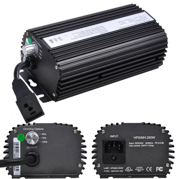 1000 Watt MH HPS Grow Light Switchable Ballast HV Reflector