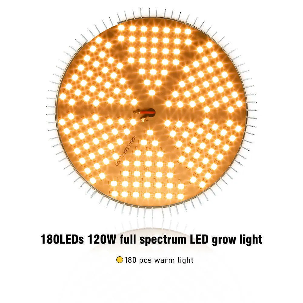 120W E27 LED Grow Light Bulb Full Spectrum Veg Flower Indoor Plants Growing Lamp