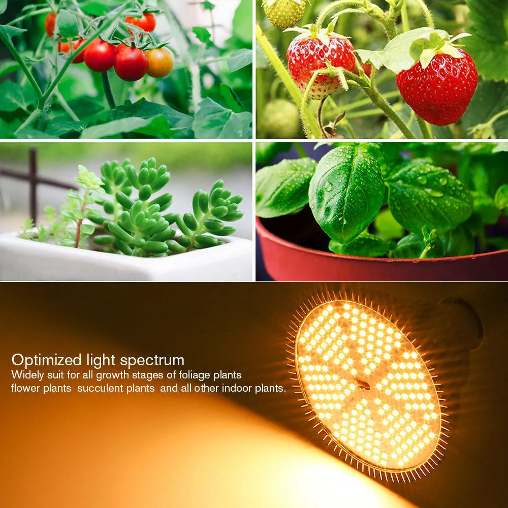 120W E27 LED Grow Light Bulb Full Spectrum Veg Flower Indoor Plants Growing Lamp