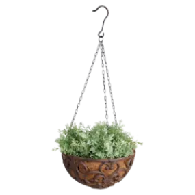 12" Cast Iron Hanging Basket
