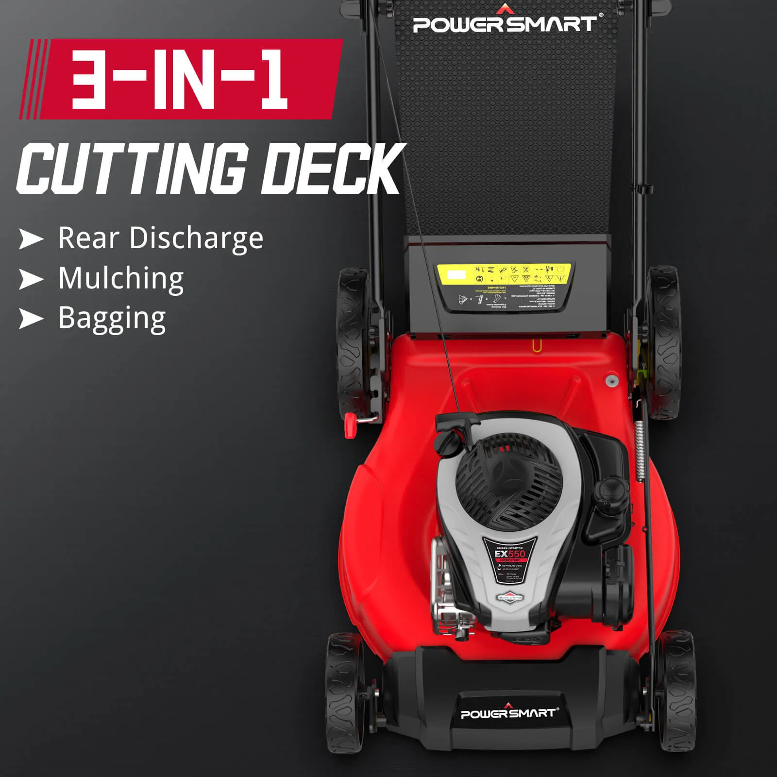 21 " 140cc Gas Self-Propelled Lawn Mower With BS EX550 Engine B8721S2