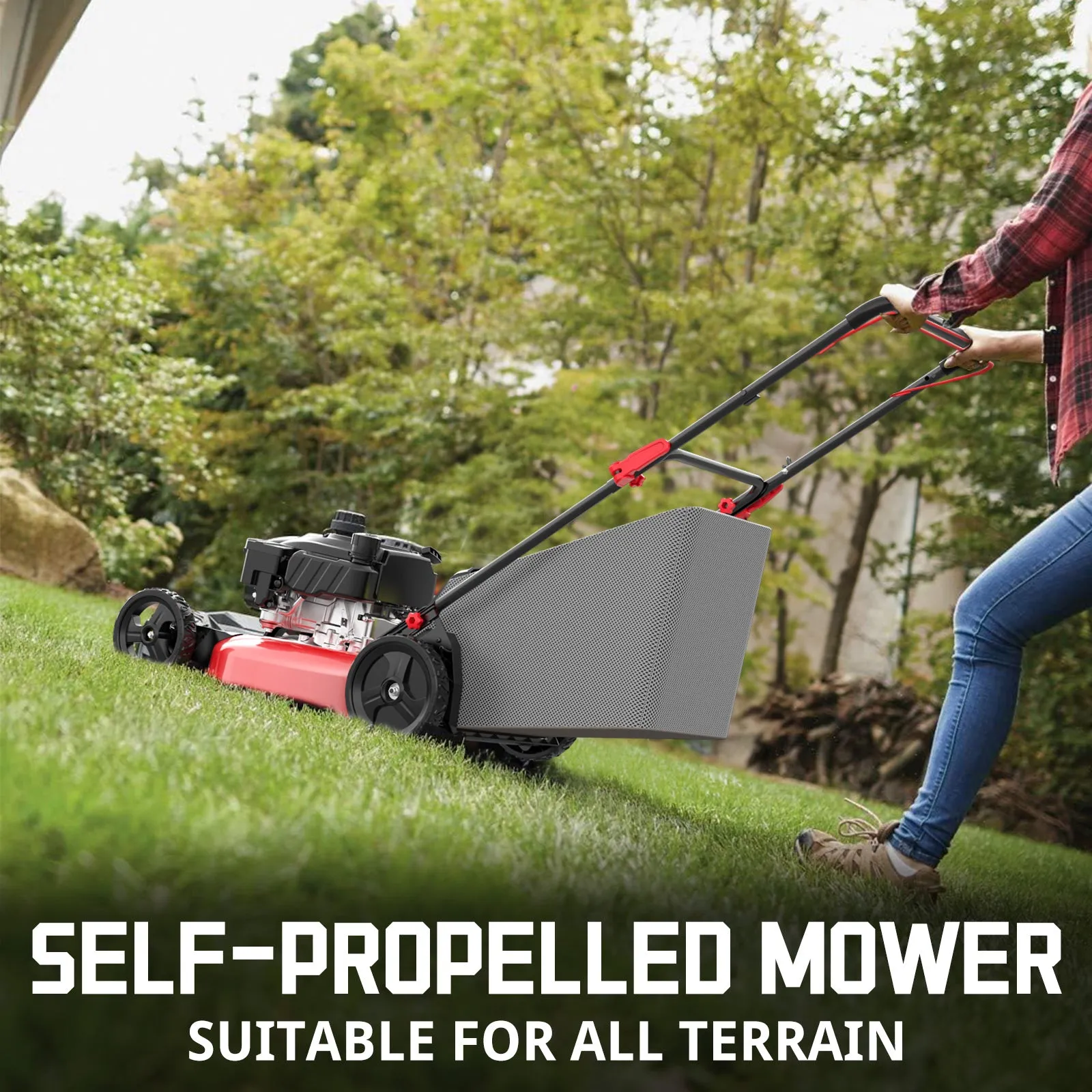 21 " 170cc Gas Self-Propelled 3-in-1 Lawn Mower V8621S