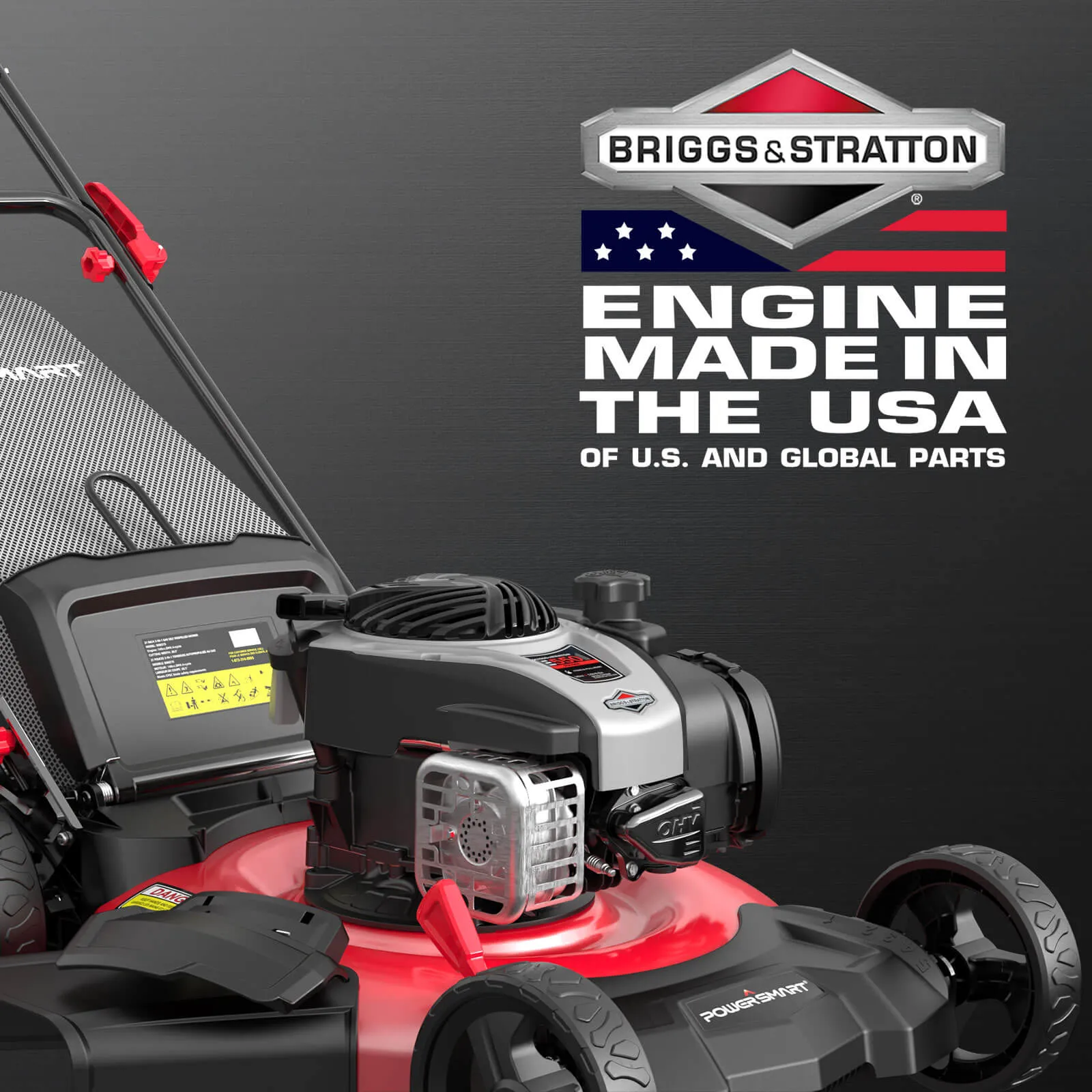 21" 140cc Gas Self-Propelled Lawn Mower with B&S 550E Engine B8621S
