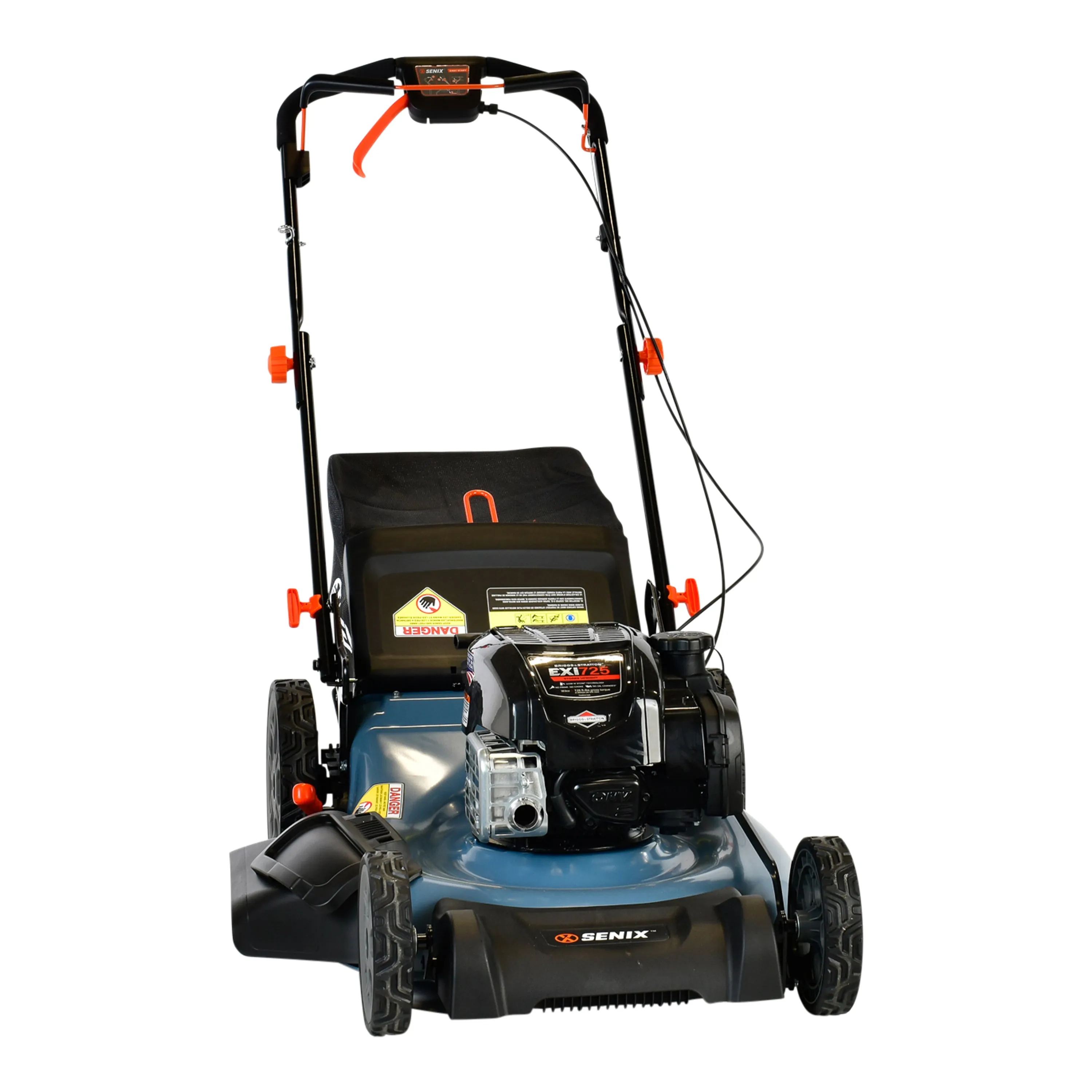 22-Inch 163 cc Gas Powered Self-Propelled Lawn Mower, Variable Speed, 3-In-1 Mulch, Side Discharge & Rear Bagging, LSSG-H2