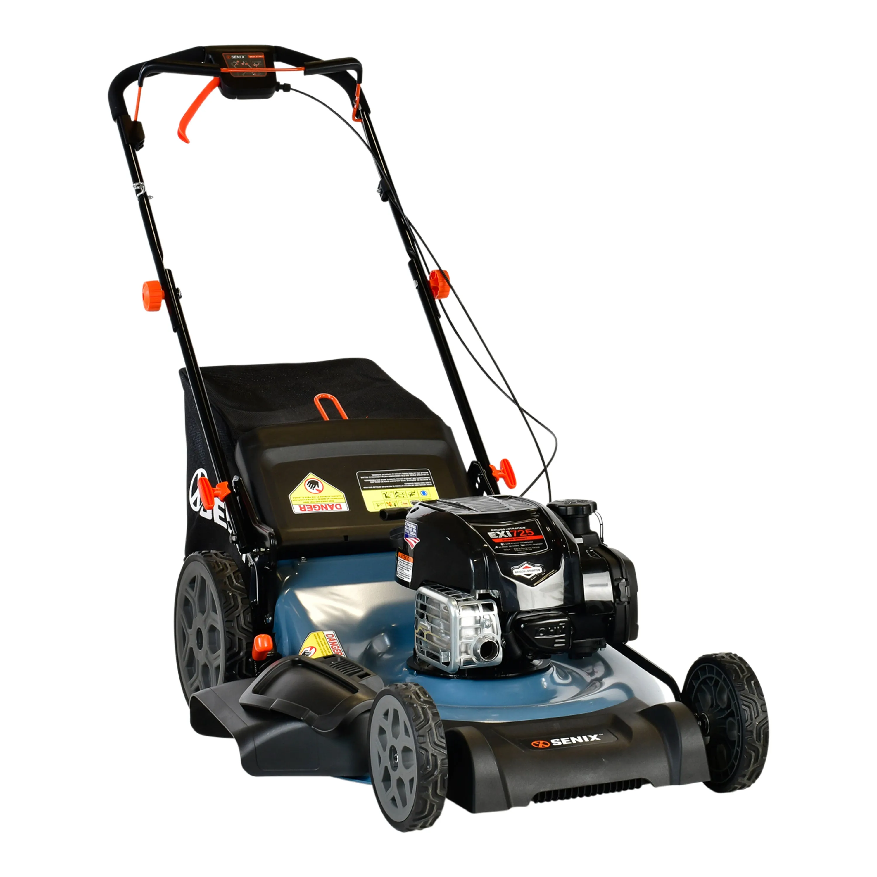 22-Inch 163 cc Gas Powered Self-Propelled Lawn Mower, Variable Speed, 3-In-1 Mulch, Side Discharge & Rear Bagging, LSSG-H2