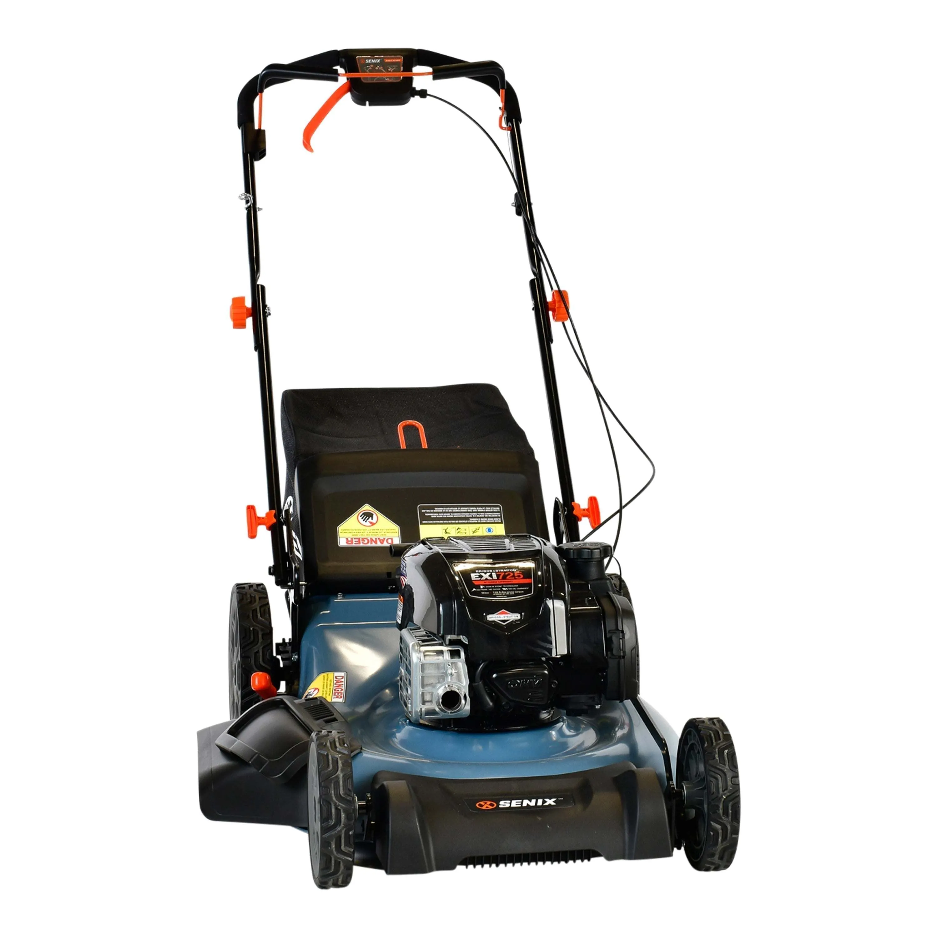 22-Inch 163 cc Gas Powered Self-Propelled Lawn Mower, Variable Speed, 3-In-1 Mulch, Side Discharge & Rear Bagging, LSSG-H2