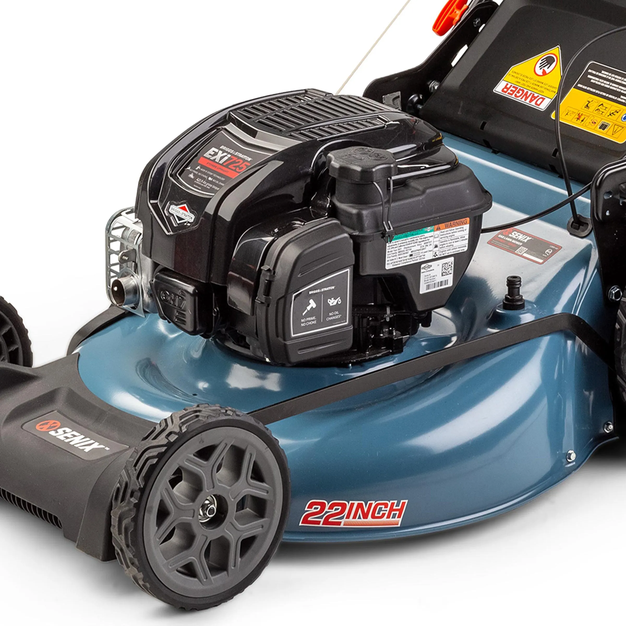 22-Inch 163 cc Gas Powered Self-Propelled Lawn Mower, Variable Speed, 3-In-1 Mulch, Side Discharge & Rear Bagging, LSSG-H2