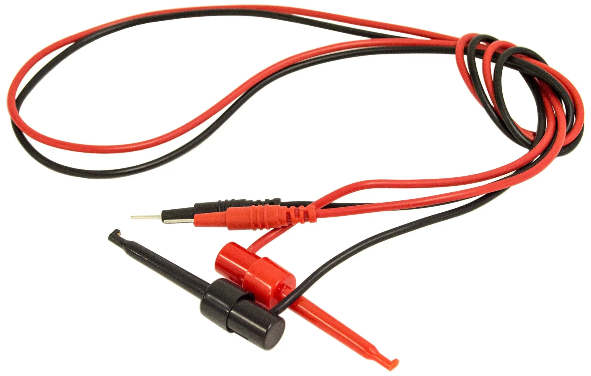 24" Pin of Breadboard to Minigrabber Clip Set, Includes 1 Red and 1 Black Lead