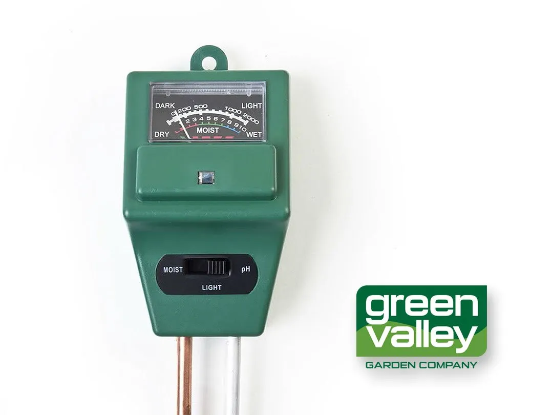 3 In 1 Soil pH Moisture Light Intensity Meter Tester for Plants Growth