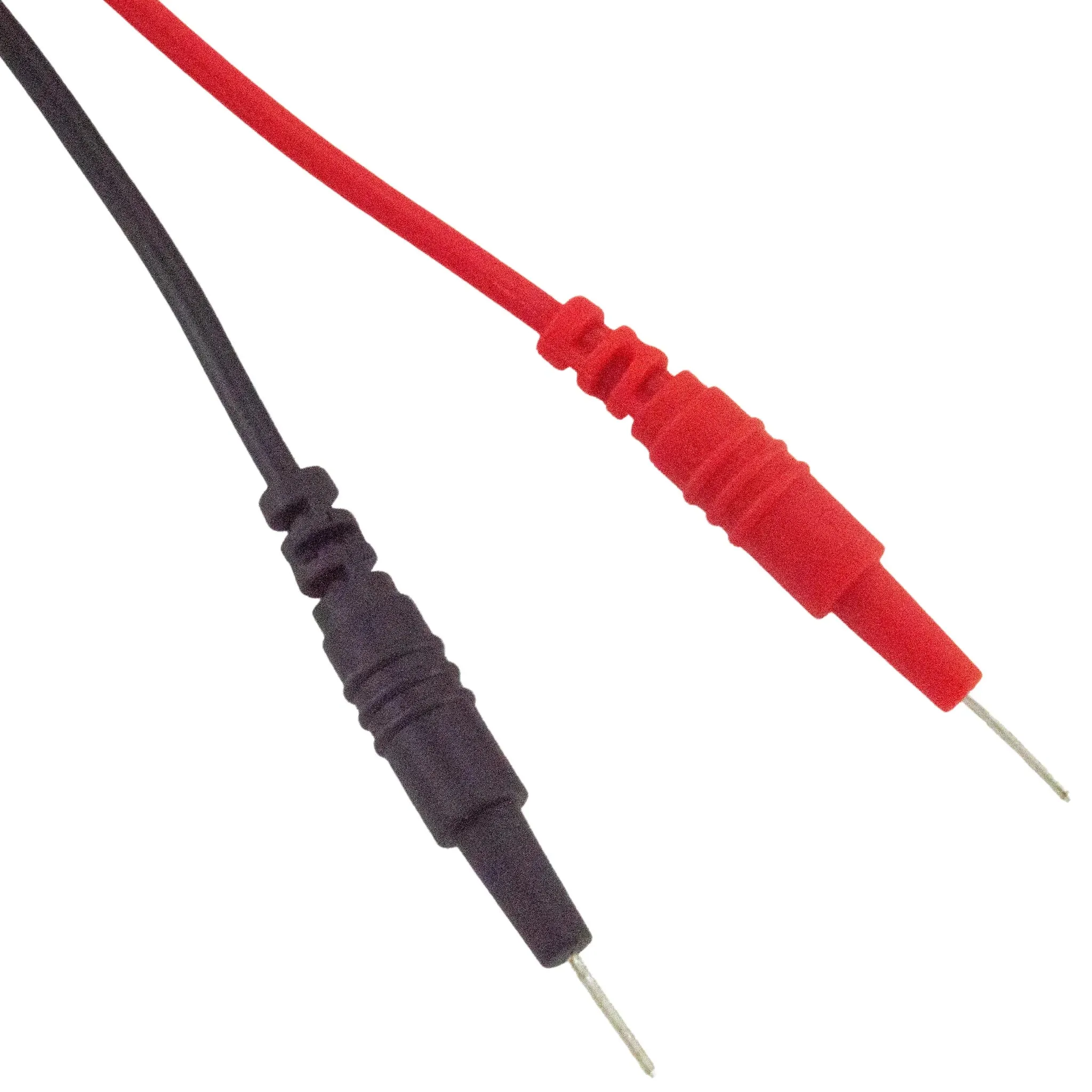 36" Banana to Test Pin Test Lead Set, Includes 1 Red and 1 Black Lead