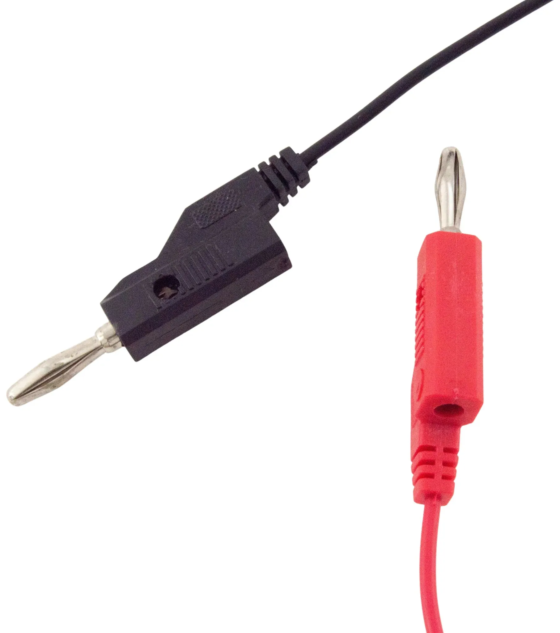 36" Banana to Test Pin Test Lead Set, Includes 1 Red and 1 Black Lead