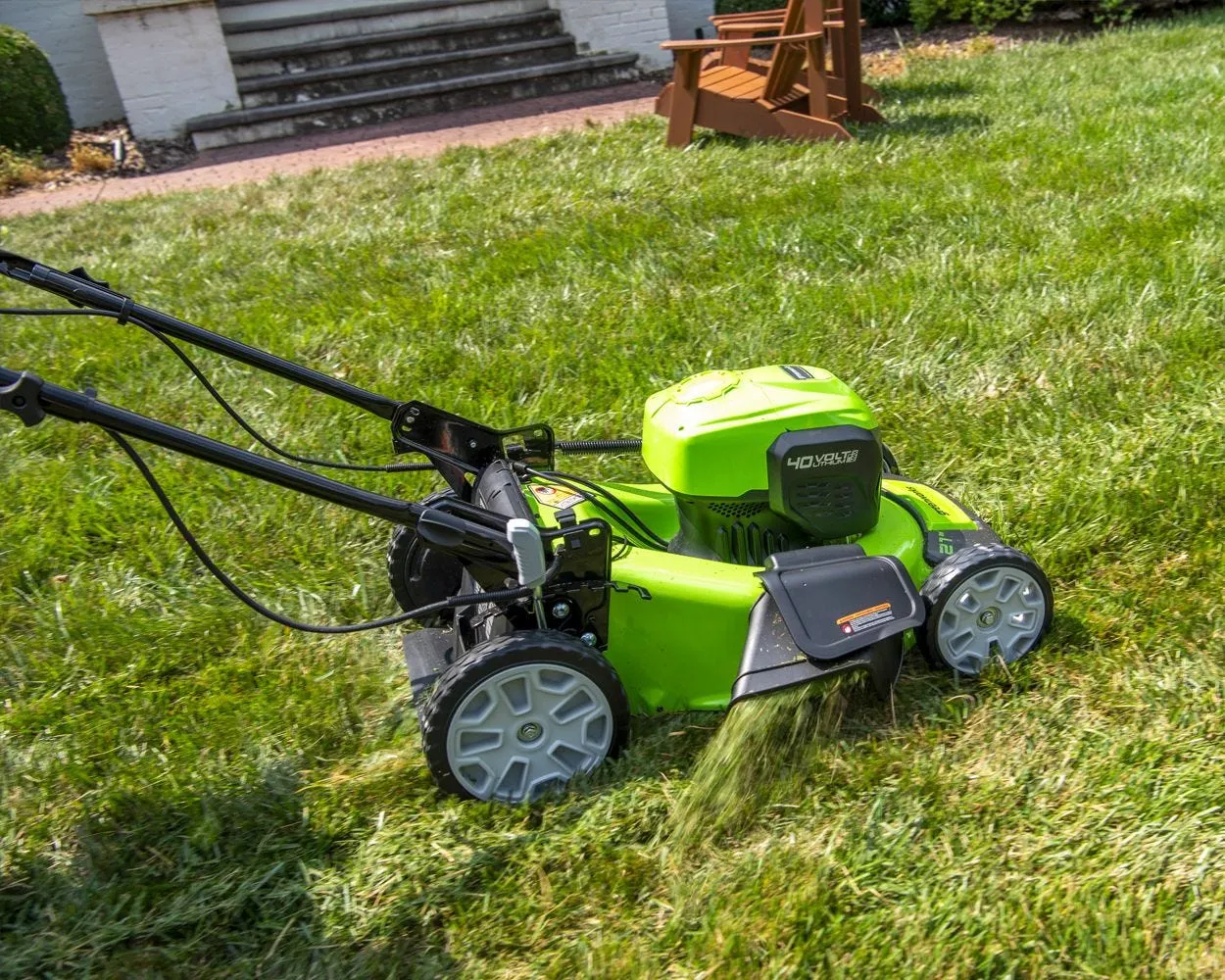 40V 21" Cordless Battery Self-Propelled Lawn Mower w/ (2) 4.0Ah USB Batteries & Charger
