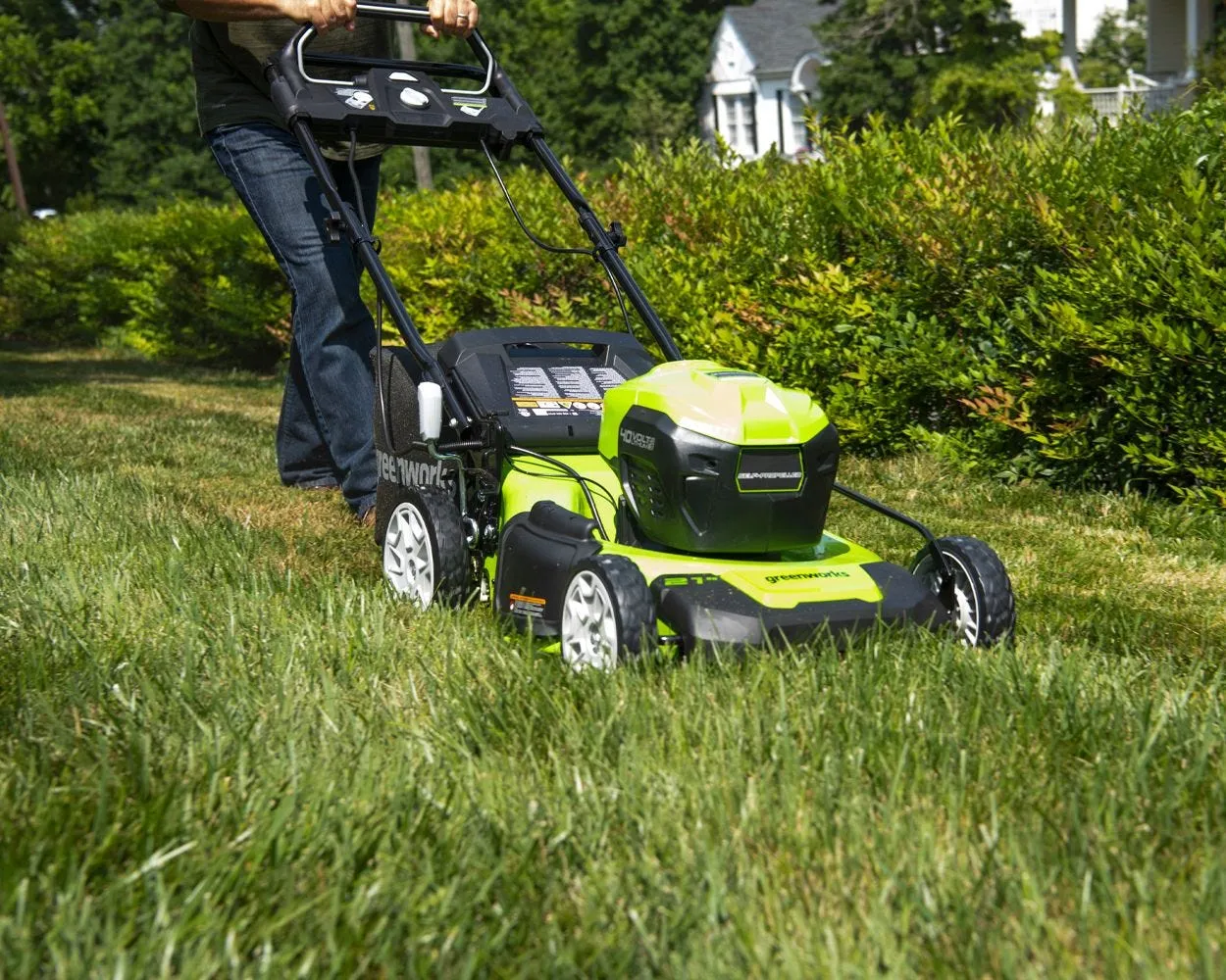 40V 21" Cordless Battery Self-Propelled Lawn Mower w/ (2) 4.0Ah USB Batteries & Charger