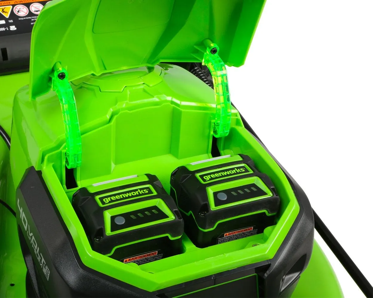 40V 21" Cordless Battery Self-Propelled Lawn Mower w/ (2) 4.0Ah USB Batteries & Charger