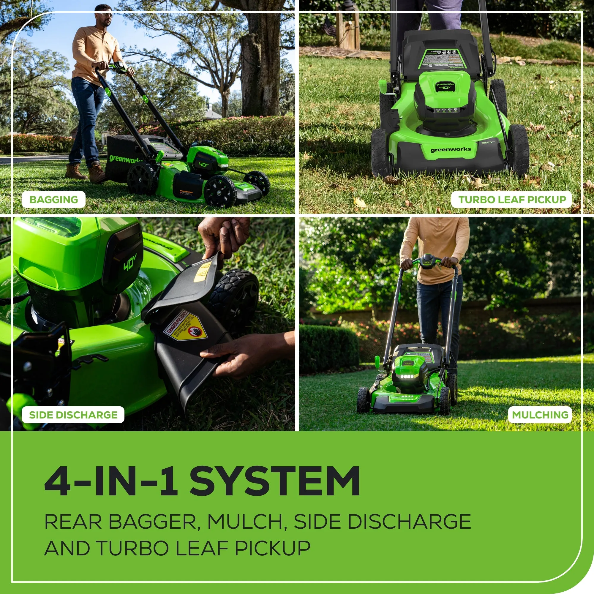 40V 21" Cordless Battery Self-Propelled Lawn Mower w/ 5.0Ah Battery & 2A Charger