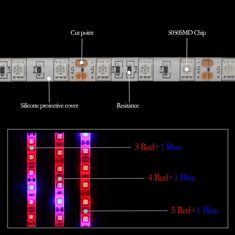 5050Led plant growth soft light bar