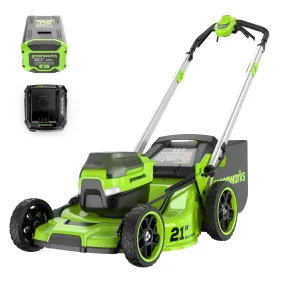 60V 21" Cordless Battery Dual Blade Self-Propelled Mower w/ (1) 8Ah battery and 6A Charger