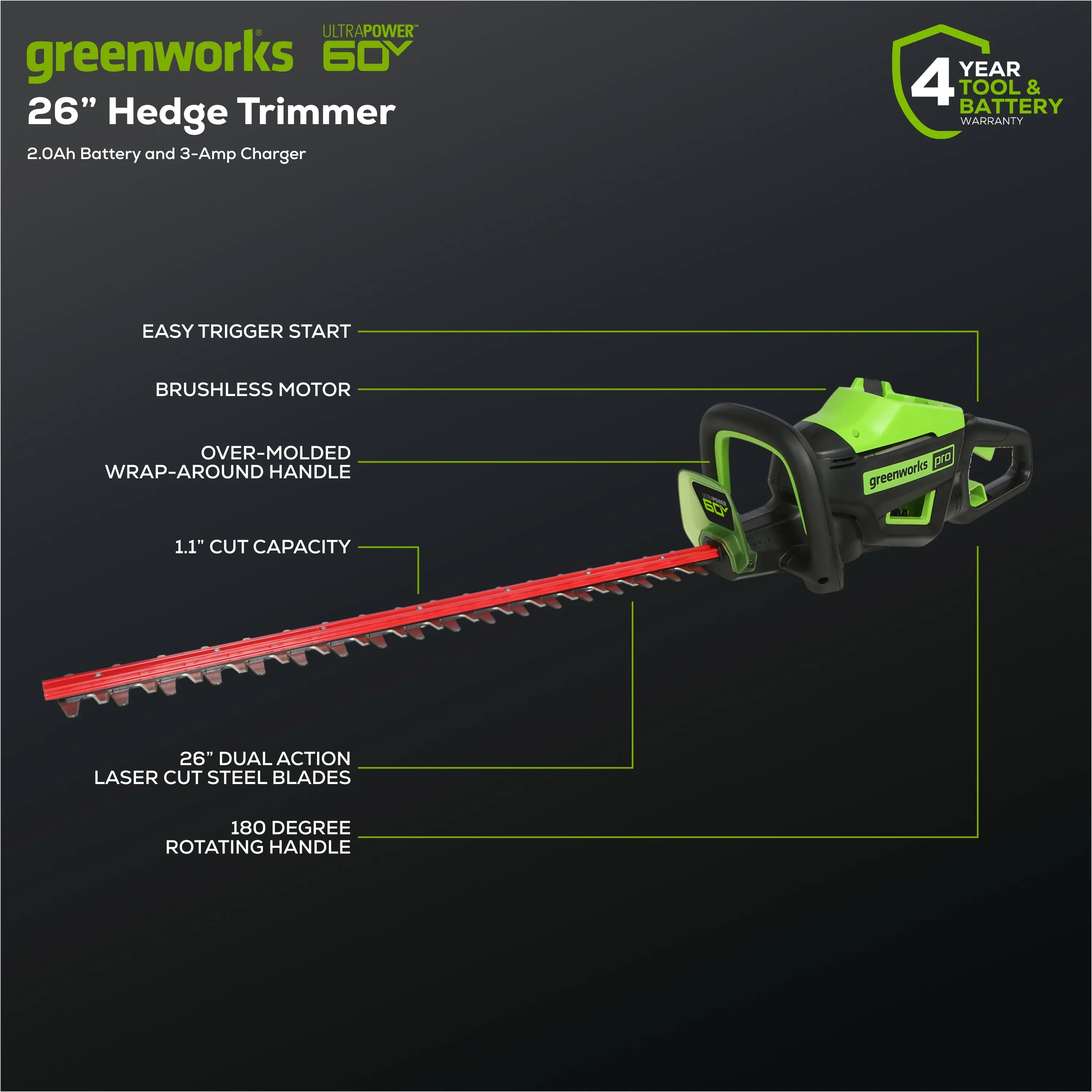 60V 22" Self-Propelled Lawn Mower 5-pc Combo Kit w/ (1) 8.0Ah Battery and (1) 4.0Ah Battery & (2) Chargers