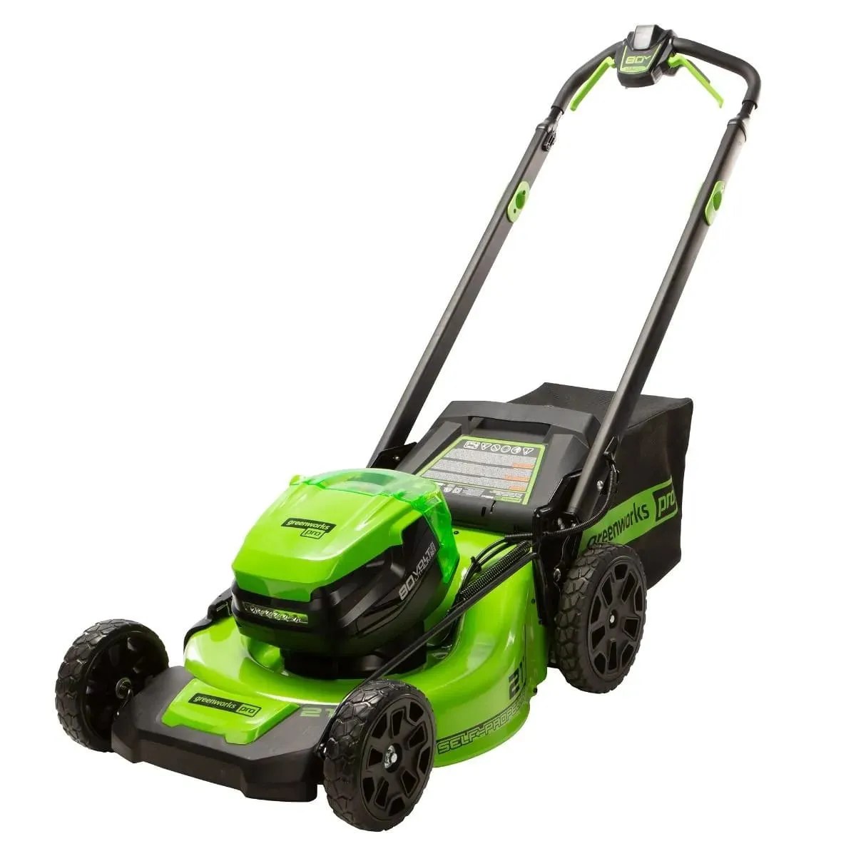 80V 21" Brushless Self-Propelled Lawn Mower and 730 CFM Leaf Blower Combo Kit w/ 5.0Ah Battery & Rapid Charger
