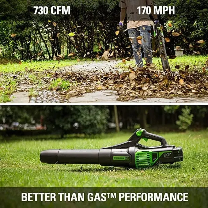 80V 21" Brushless Self-Propelled Lawn Mower and 730 CFM Leaf Blower Combo Kit w/ 5.0Ah Battery & Rapid Charger