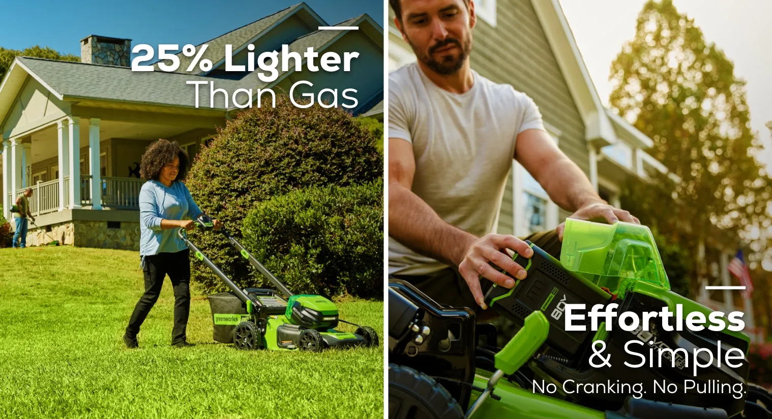 80V 21" Cordless Battery Self-Propelled Lawn Mower w/ 4.0Ah, 2.0Ah Battery & Rapid Charger (Renewed)