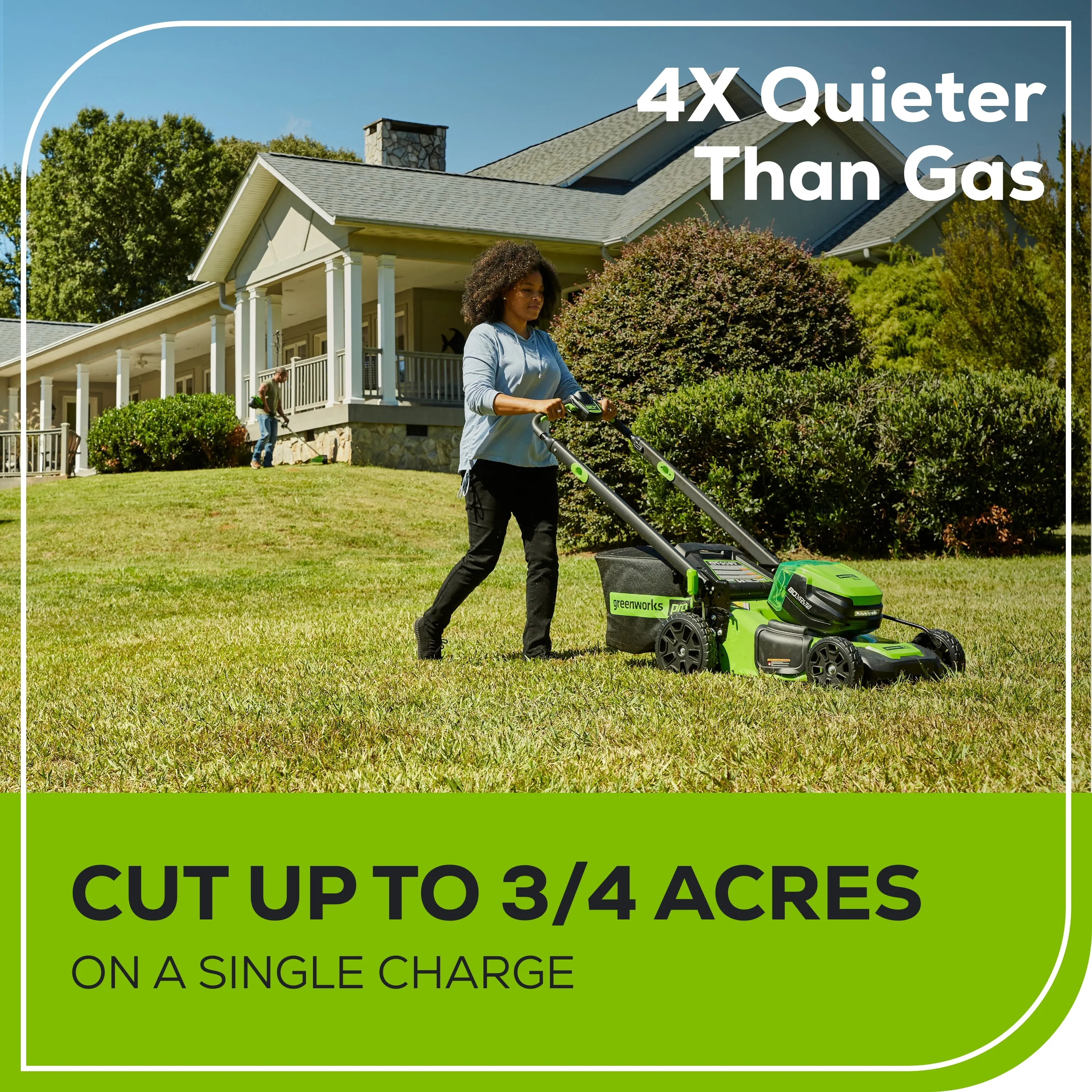 80V 21" Cordless Battery Self-Propelled Lawn Mower w/ 4.0Ah, 2.0Ah Battery & Rapid Charger