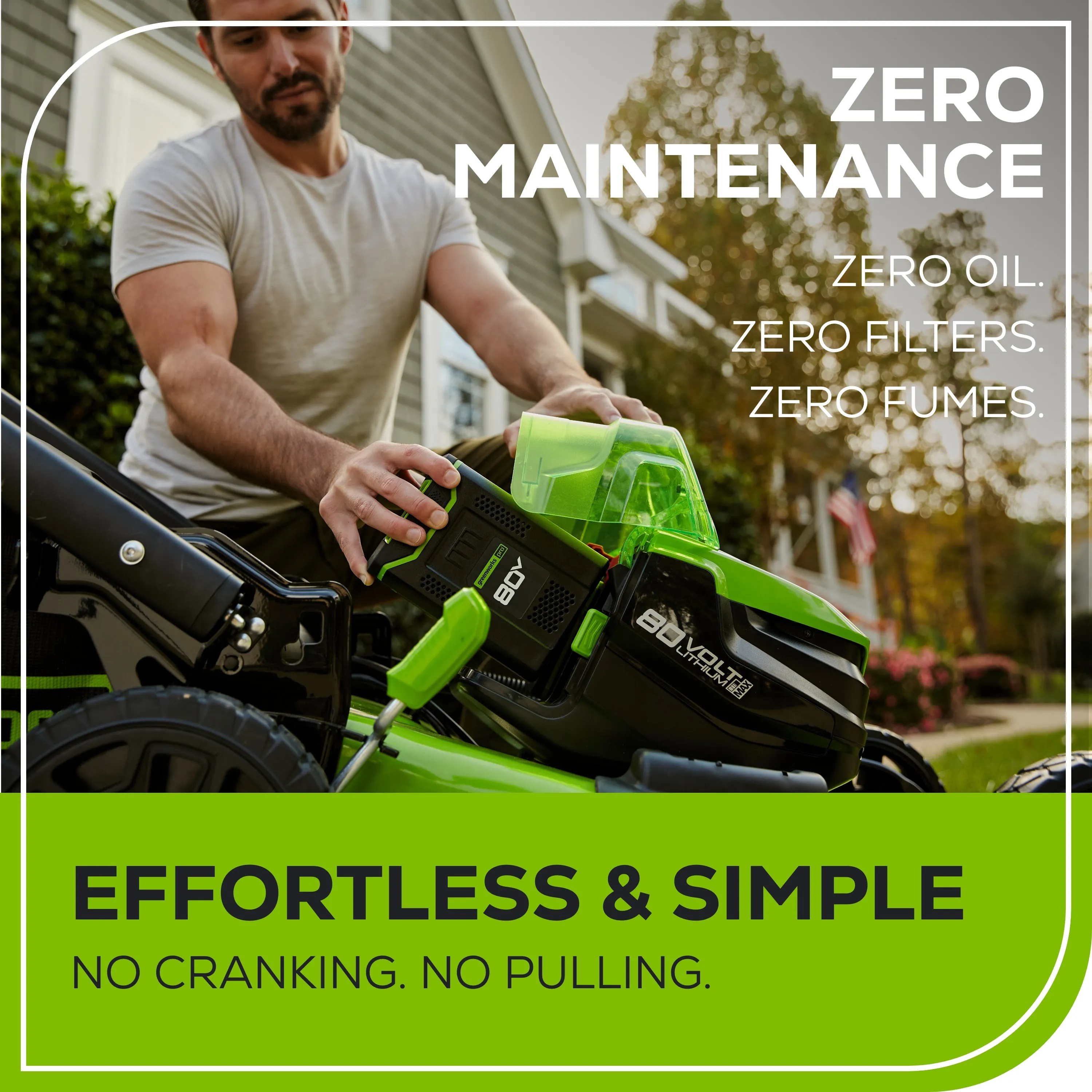 80V 21" Cordless Battery Self-Propelled Lawn Mower w/ 4.0Ah, 2.0Ah Battery & Rapid Charger
