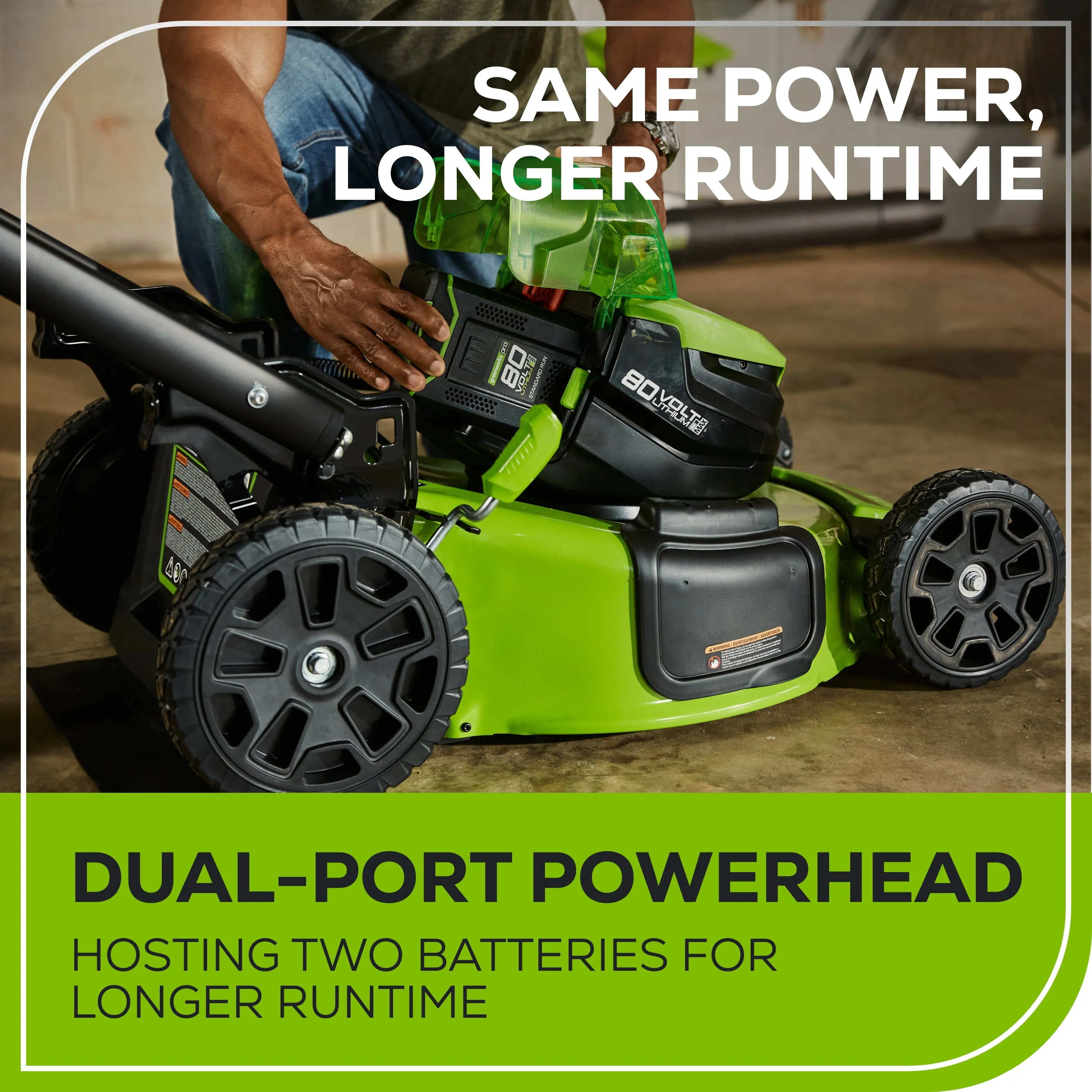 80V 21" Cordless Battery Self-Propelled Lawn Mower w/ 4.0Ah, 2.0Ah Battery & Rapid Charger