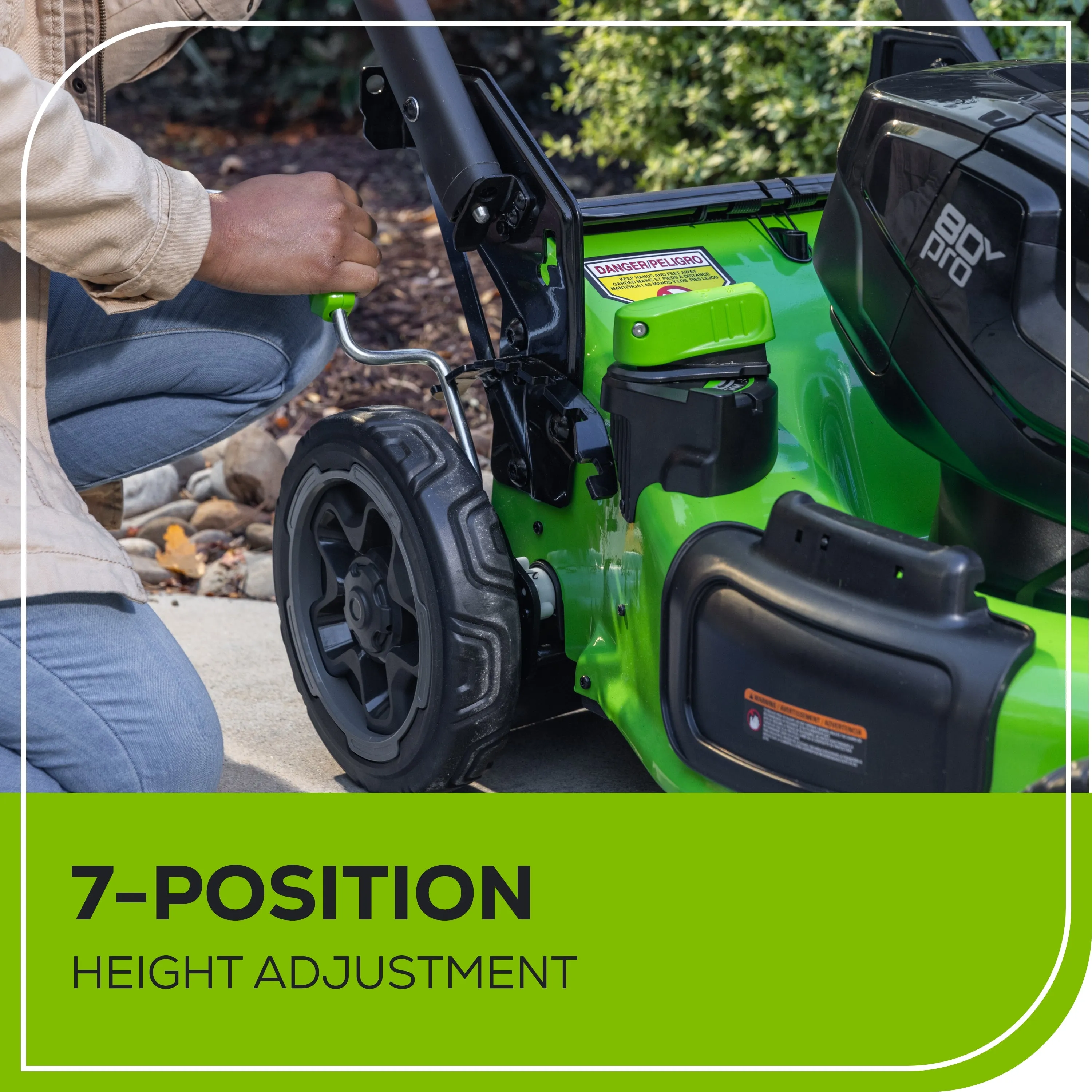80V 22" Cordless Battery Dual Blade Self-Propelled Lawn Mower w/ (2)4.0Ah Batteries & Rapid Charger