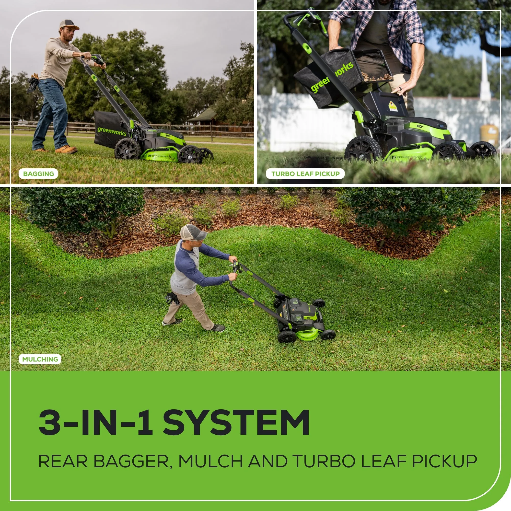 80V 25" Cordless Battery Dual Blade Self-Propelled Mower w/ 5.0Ah Battery & Rapid Charger