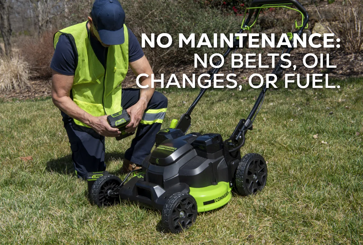 82V 25" Self Propelled Mower w/ (2) 4Ah Battery & Dual Port Charger
