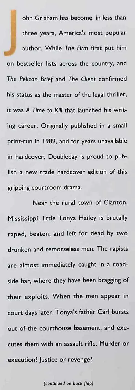 A TIME TO KILL - John Grisham