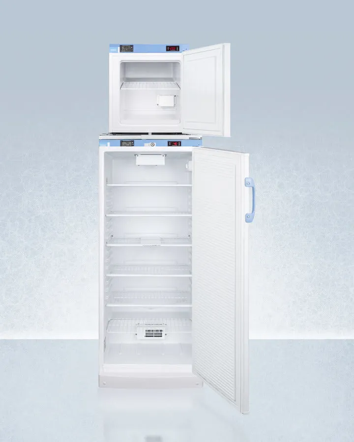 Accucold 24" Wide All-Refrigerator/All-Freezer Combination with Front Lock - FFAR10-FS24LSTACKMED2