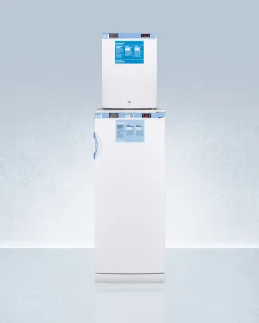Accucold 24" Wide All-Refrigerator/All-Freezer Combination with Front Locks - FFAR10-FS30LSTACKMED2