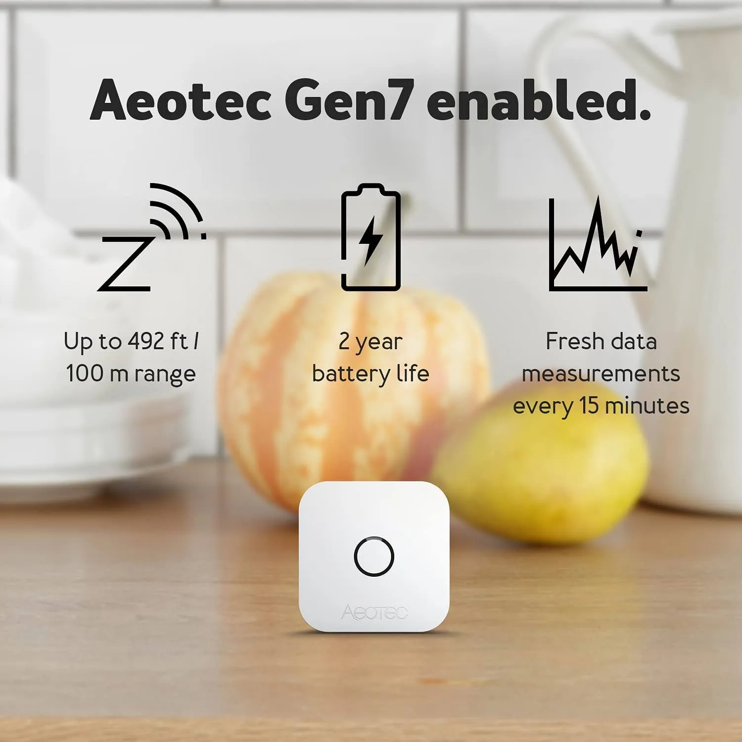 Aeotec ZWA039 aerQ Temperature & Humidity Sensor (Z-Wave Plus)