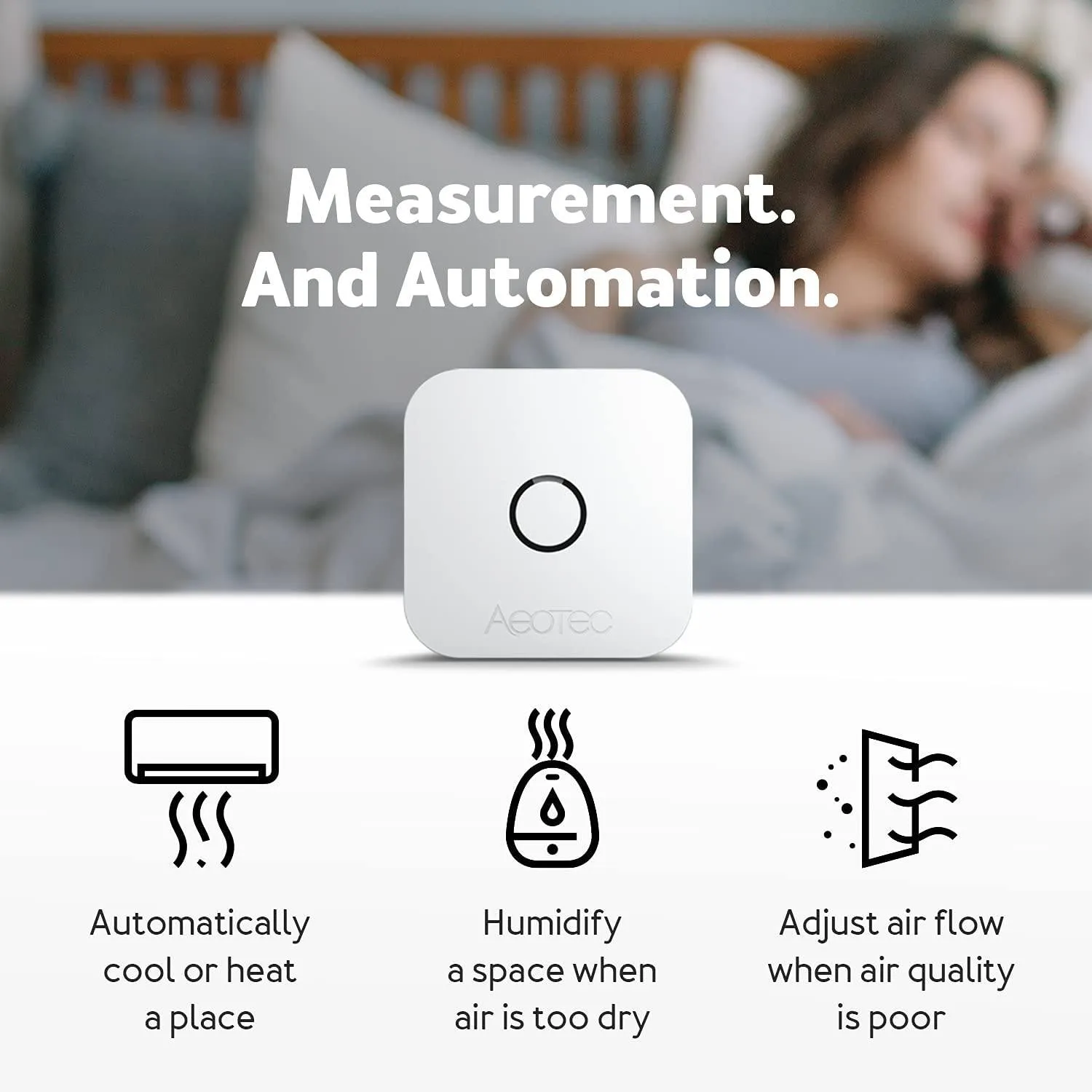 Aeotec ZWA039 aerQ Temperature & Humidity Sensor (Z-Wave Plus)