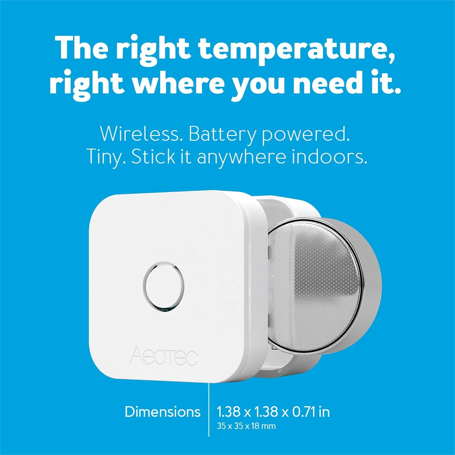 Aeotec ZWA039 aerQ Temperature & Humidity Sensor (Z-Wave Plus)