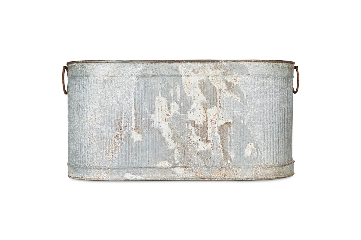 Akasa Trough Planter - Zinc