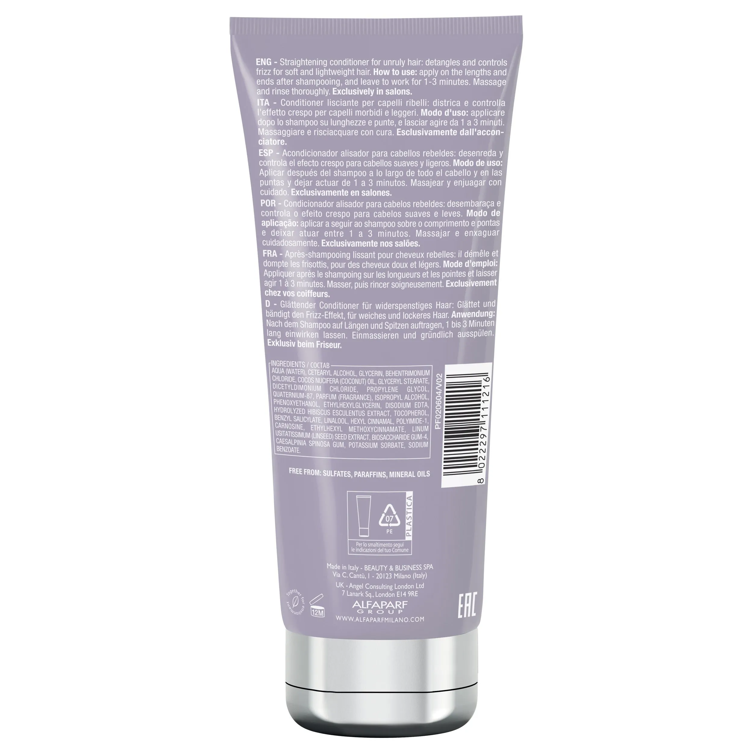 Alfaparf Milano Semi Di Lino Smooth Smoothing Conditioner 200ml