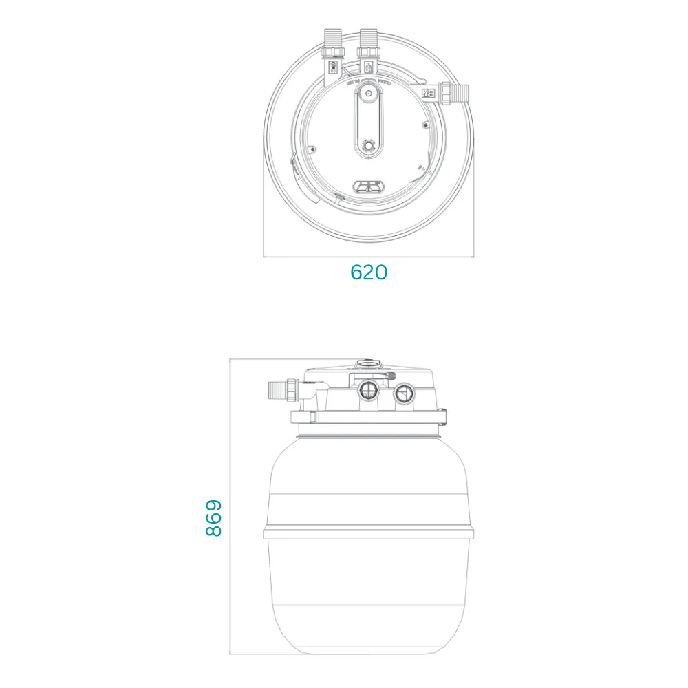 AllPondSolutions 50000L Koi Pressurised Pond Filter Kit PRO-50000-KIT