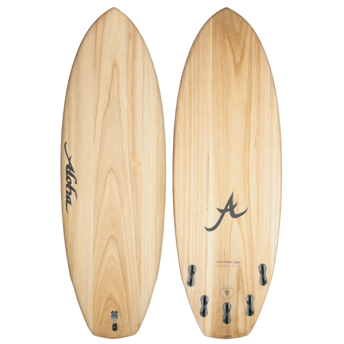 Aloha Black Panda 6'2  Ecoskin Clear  - FCS2