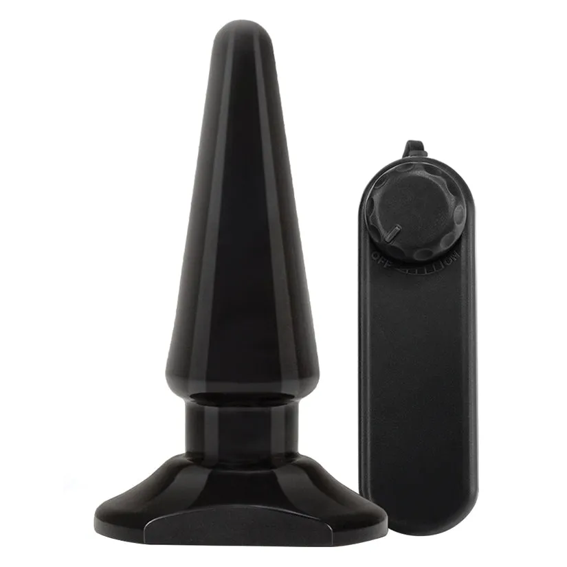 Anal Adventures Basic Vibrating Anal Pleaser Black