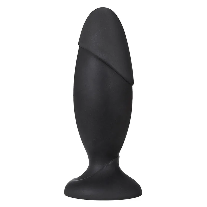 Anal Adventures Platinum Silicone Rocket Plug Black