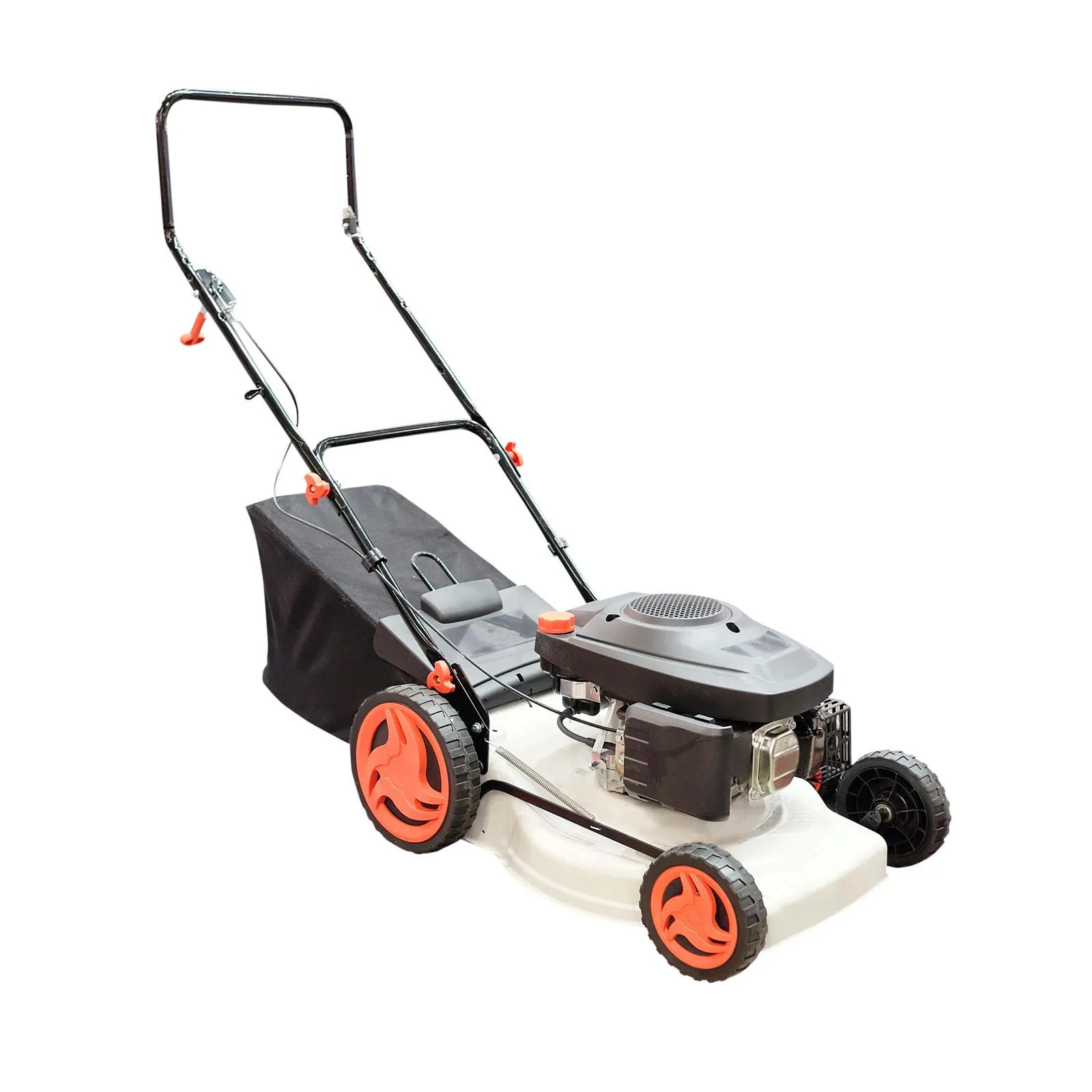 ATHBSZ Cordless Lawnmower, 38 cm Cutting Width, 2 x 18 V Batteries, 40 Litre Collection Bag