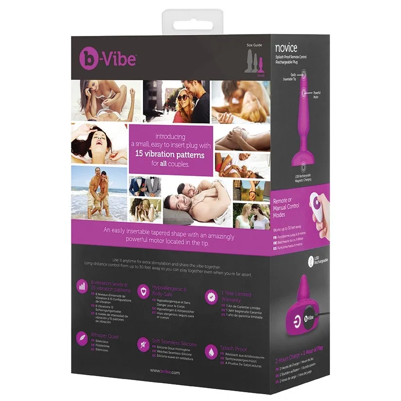 B-Vibe Novice Plug-Fuchsia
