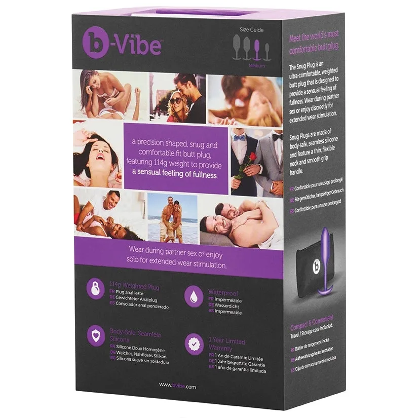 B-Vibe Snug Plug 2-Purple