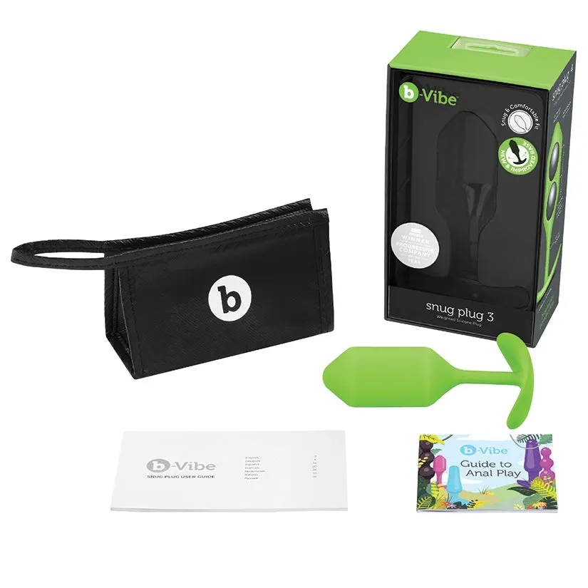 B-VIBE Snug Plug 3-Lime