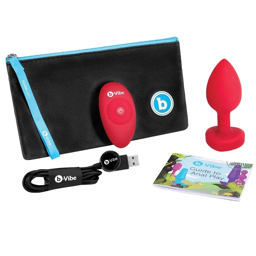 B-Vibe Vibrating Heart Shape Jewel Plu...