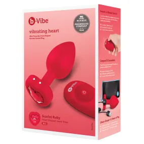 B-Vibe Vibrating Heart Shape Jewel Plu...